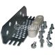 Mild Steel Universal Bracket with Nylon Gib (15mm Wide) & Fixings