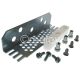 Mild Steel Universal Bracket with Nylon Gib (12.7mm Wide) & Fixings (White)