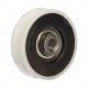 Steel Door Hanger Roller with Nylon Tyre & M10 Tapped Insert (V Track)