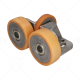 Guide Roller Assembly to Suit 5-16mm Rail (2 Side Rollers 125x40, 1 Face Roller 100x20)