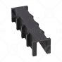 130mm Long Polyethylene Ribbed Guide Shoe Liner to Suit 16mm Guide Rail
