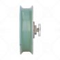 Steel Door Hanger Roller with Polyurethane Tyre & M8 Tapped Insert (Flat Track)