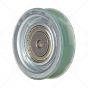 Steel Door Hanger Roller with Polyurethane Tyre & M8 Tapped Insert (Flat Track)