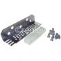 Mild Steel Universal Bracket with Nylon Gib (18mm Wide) & Fixings