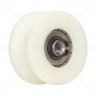 Nylon Door Hanger Roller with M6 Threaded Insert (V Track)
