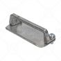 Steel Gate Handle with Back Plate & Fixings