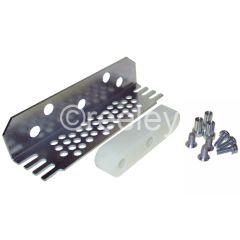 Mild Steel Universal Bracket with Nylon Gib (18mm Wide) & Fixings