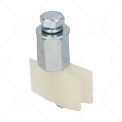 Hexagon Door Shoe with Polyurethane Butterfly Gib