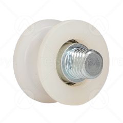 Nylon Upthrust Roller with M12 Pin (Flat Track)