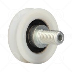 Nylon Door Hanger Roller with M12 Concentric Pin (Curved Track)