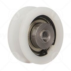 Nylon Door Hanger Roller with M8 Tapped Insert (Flat Track)