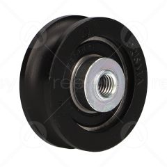 Nylon Door Hanger Roller with M8 Tapped Insert (Curved Track) 