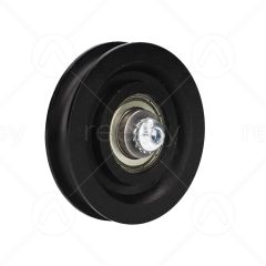 Nylon Door Hanger Roller with M8 Tapped Insert (Curved Track) 