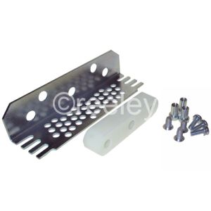 Mild Steel Universal Bracket with Nylon Gib (18mm Wide) & Fixings