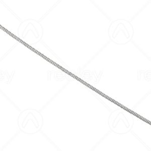 1mm 1x19 Galvanised Steel Aircord (per metre)