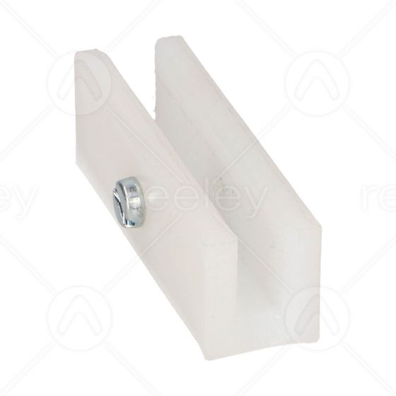 80mm Long Polyethylene Guide Shoe Liner with M6 Screws to Suit 9mm Guide Rail