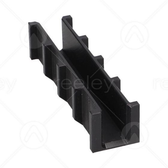 130mm Long Polyethylene Ribbed Guide Shoe Liner to Suit 16mm Guide Rail