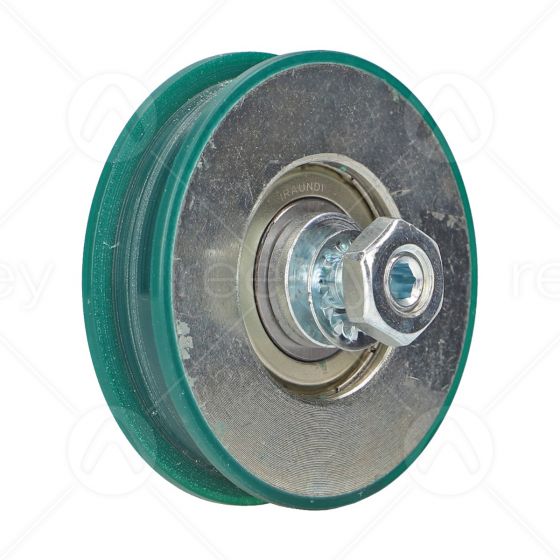 Steel Hanger Roller with Nylon Tyre & M10 Concentric Pin (Flat Track)