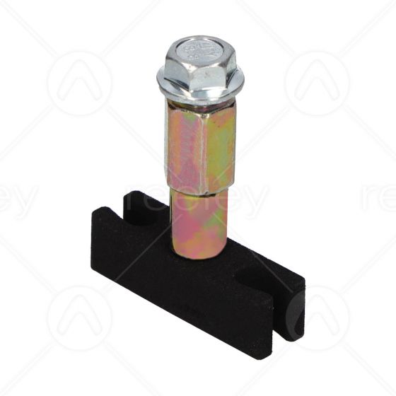 Door Shoe with Rubber Butterfly Gib