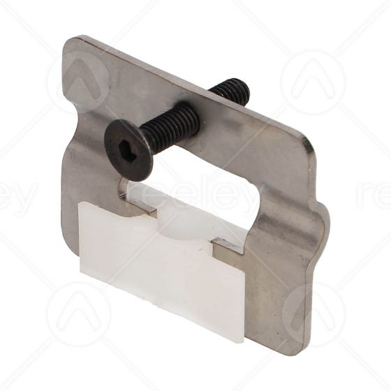 Mild Steel Door Shoe with Nylon Butterfly Gib for 50/11 Glass Doors