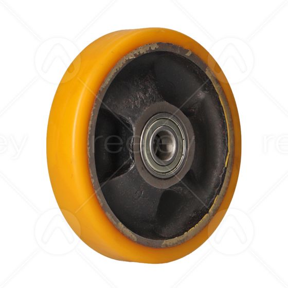 Polyurethane Guide Roller (125mm OD) with Cast Iron Core
