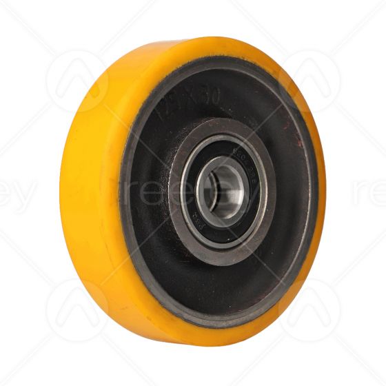 Polyurethane Guide Roller (125mm OD) with Cast Iron Core