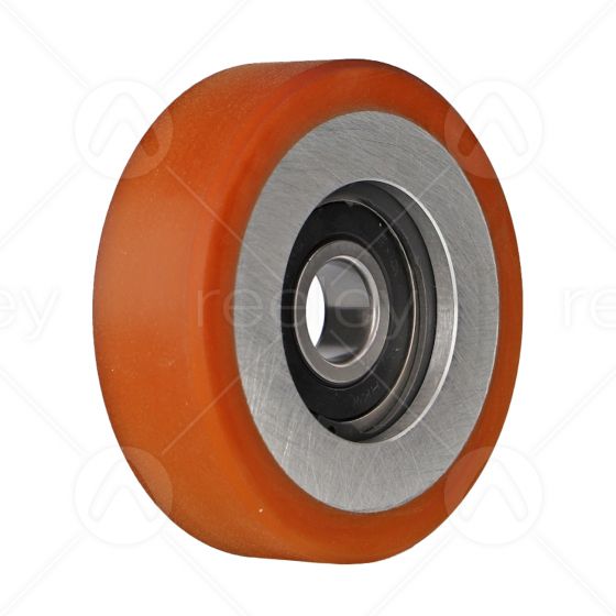 Vulkollan® Guide Roller (100mm OD) VU 93° with Aluminum Core