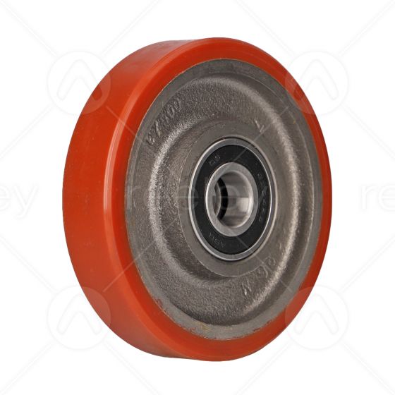 Polyurethane Guide Roller (123mm OD) with Cast Iron Core