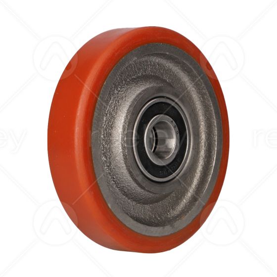 Polyurethane Guide Roller (125mm OD) with Cast Iron Core