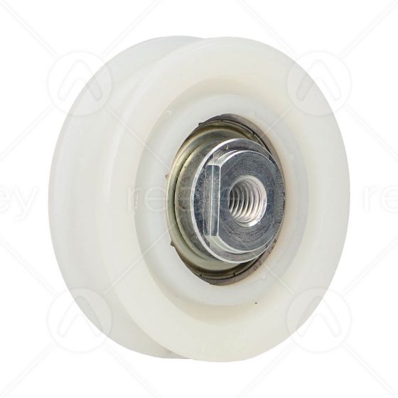 Nylon Door Hanger Roller with M8 Tapped Insert (Flat Track)