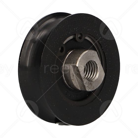 Nylon Door Hanger Roller with M10 Tapped Insert (Curved Track)