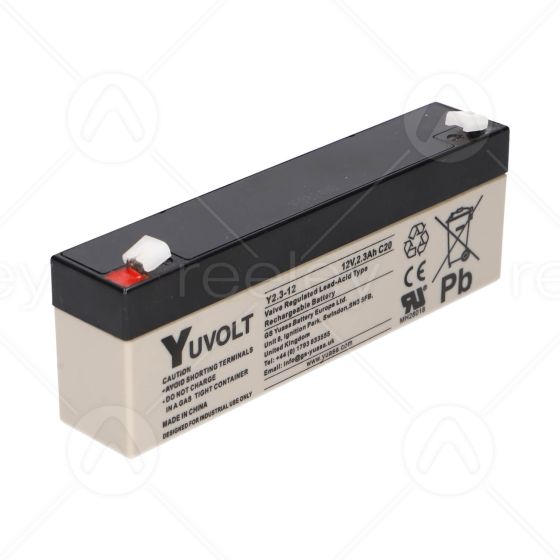 Yuvolt Rechargeable Lead Acid Battery 12V 2.3Ah