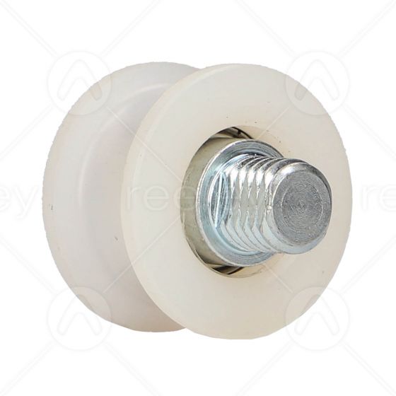 Nylon Upthrust Roller with M12 Pin (Flat Track)