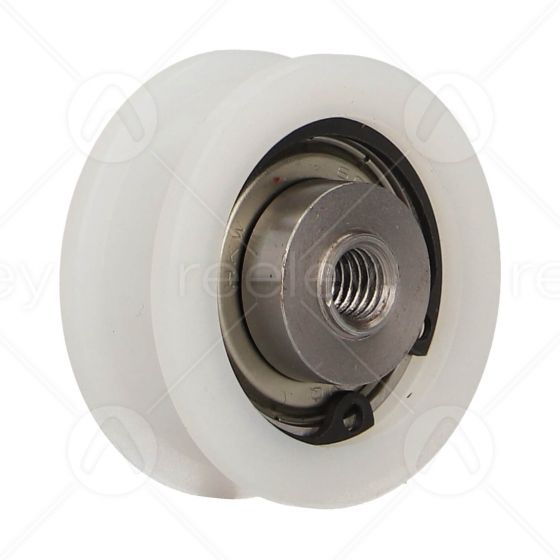 Nylon Door Hanger Roller with M8 Tapped Insert (Flat Track)